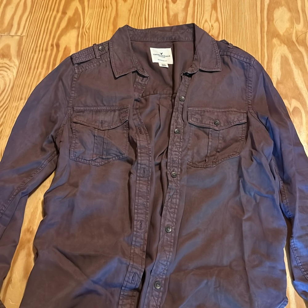 AMERICAN EAGLE boyfriend button up shirt